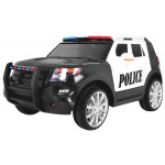 Elektrické autíčko - policajné SUV - čierno-biele